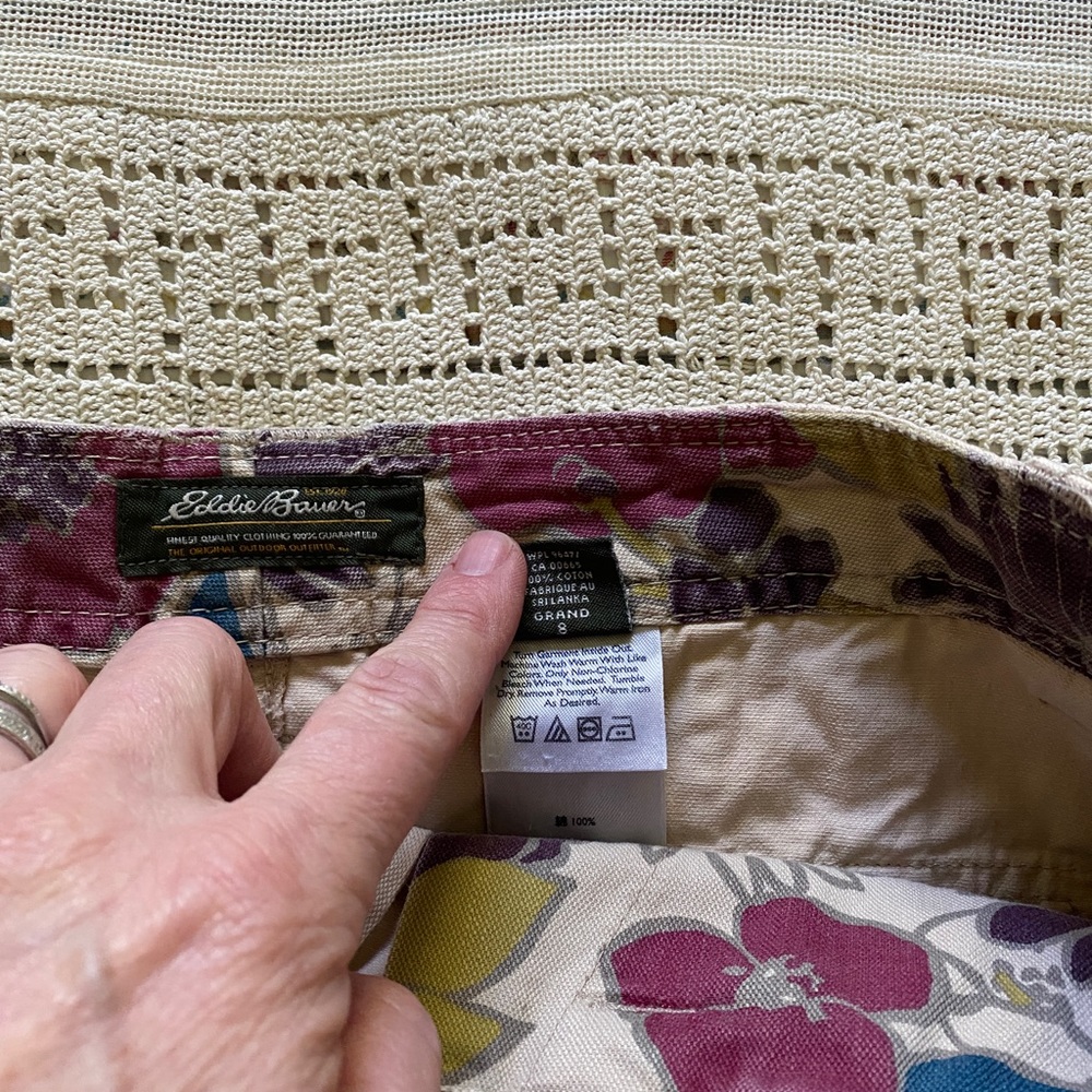 Eddie Bauer khaki skirt size 8 tall - Picture 5 of 8